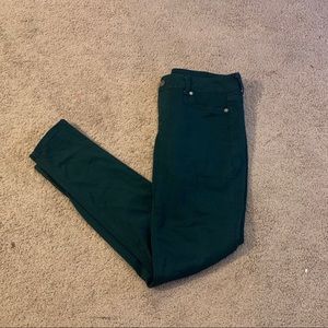 Dark green skinny pants